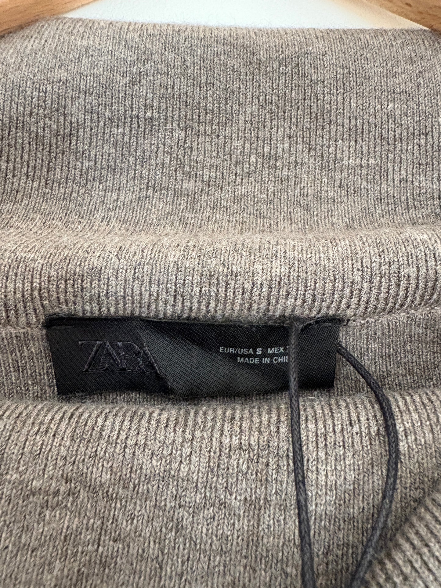 New With Tags Zara Gathered Strapless Knit Top S