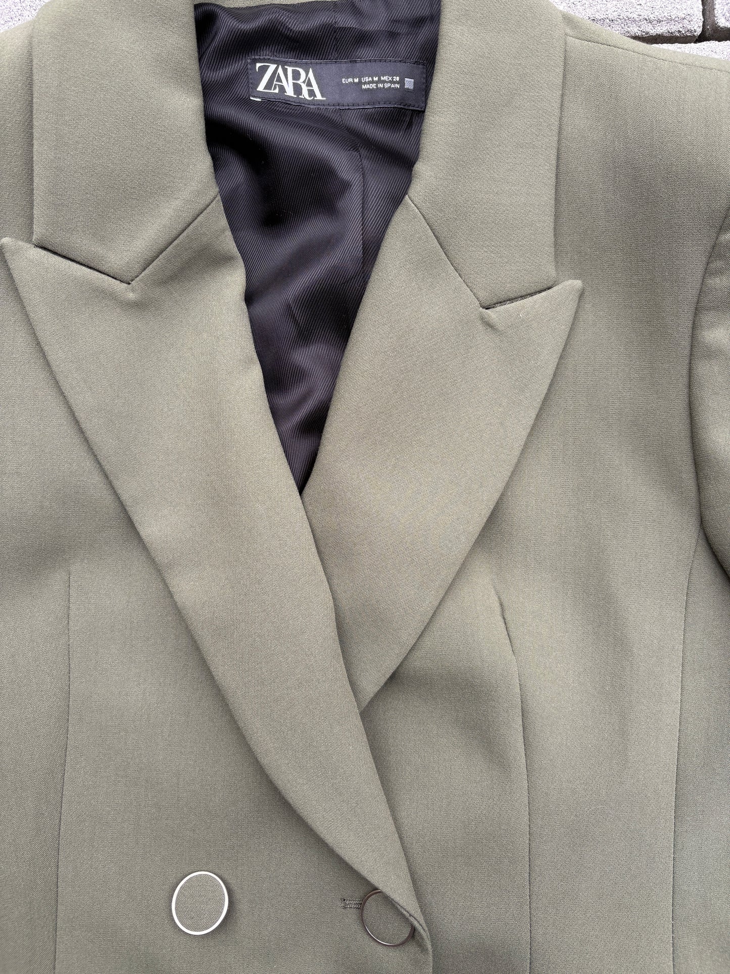 Zara Khaki Suit M