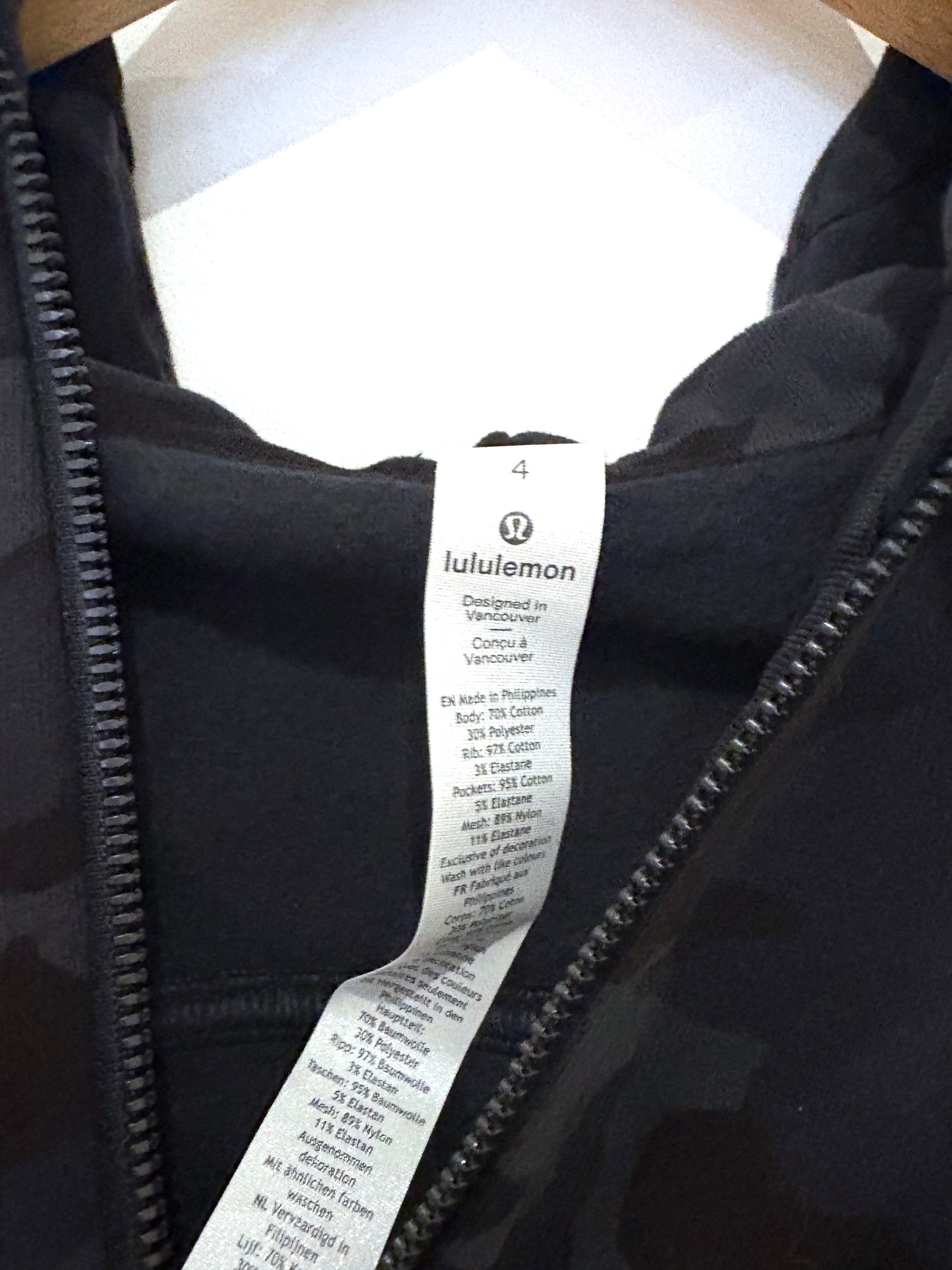 New With Tags Lululemon Scuba Full Zip Hoodie UK 8