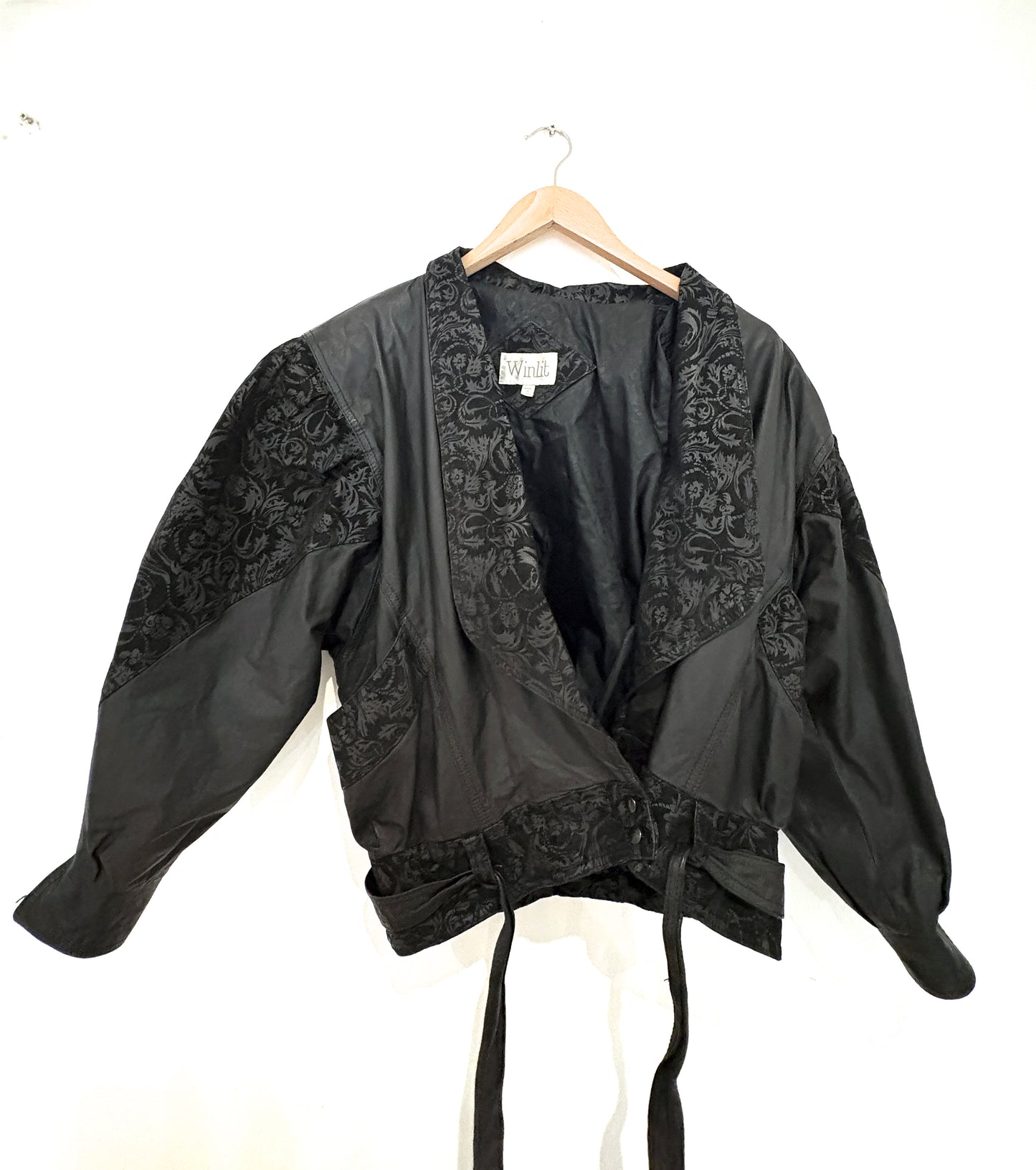 Vintage 90s Winlit Leather Jacket S
