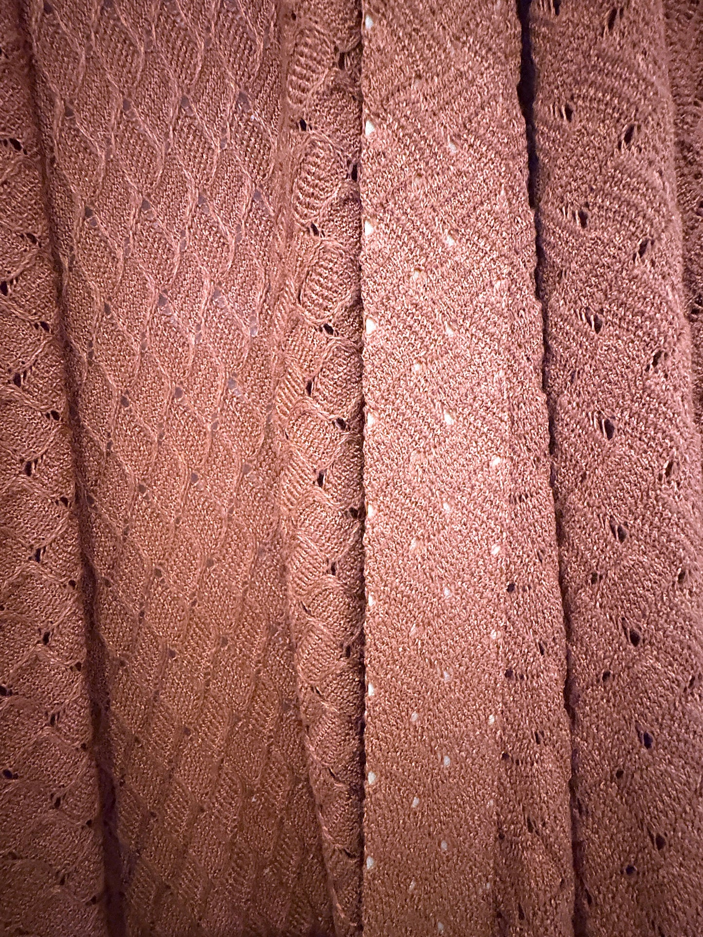 Missoni Burnt Orange Crochet Cardigan UK 6