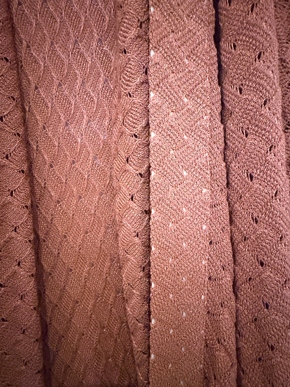 Missoni Burnt Orange Crochet Cardigan UK 6