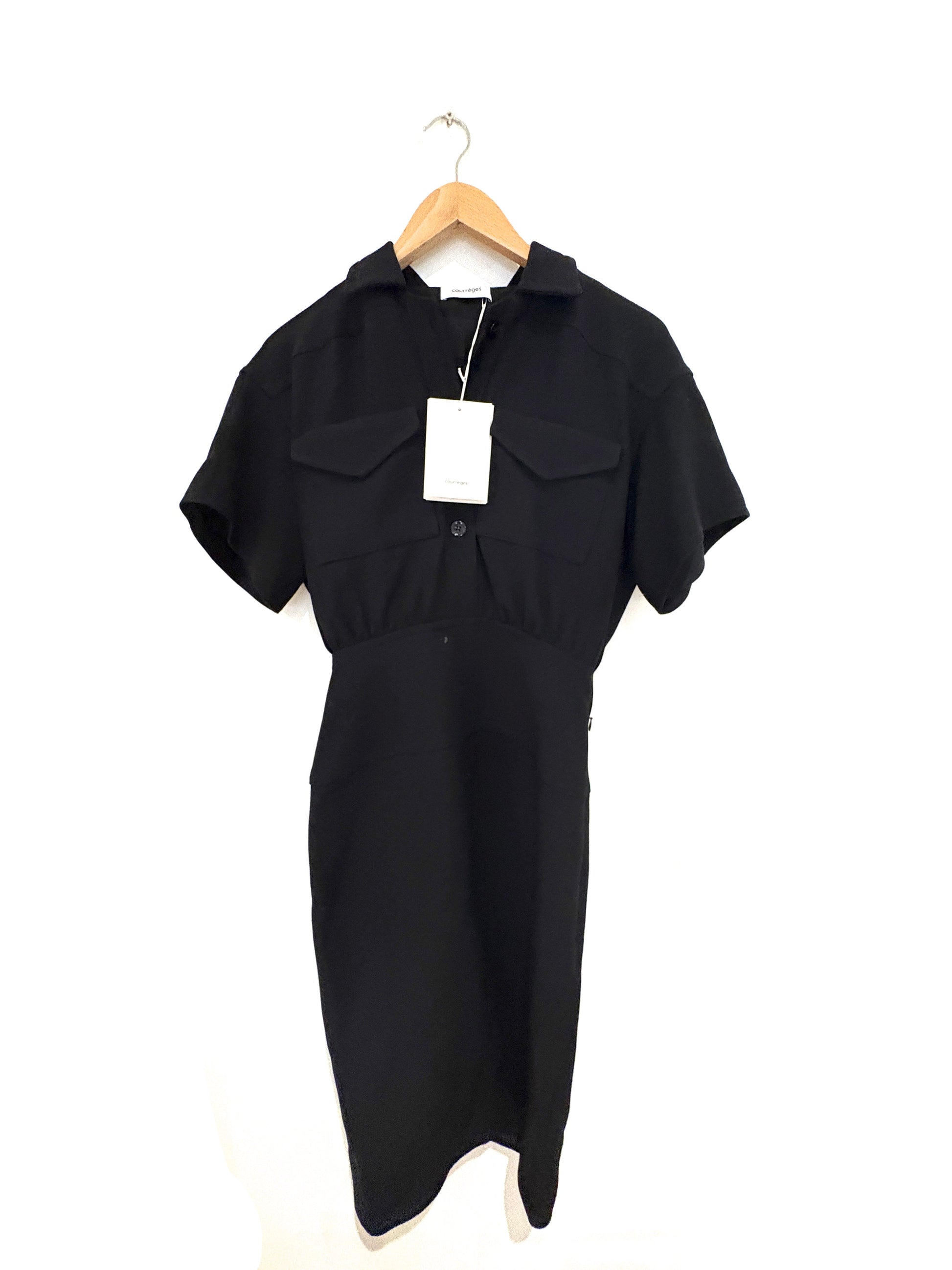 Courrèges Black Basques Dress
