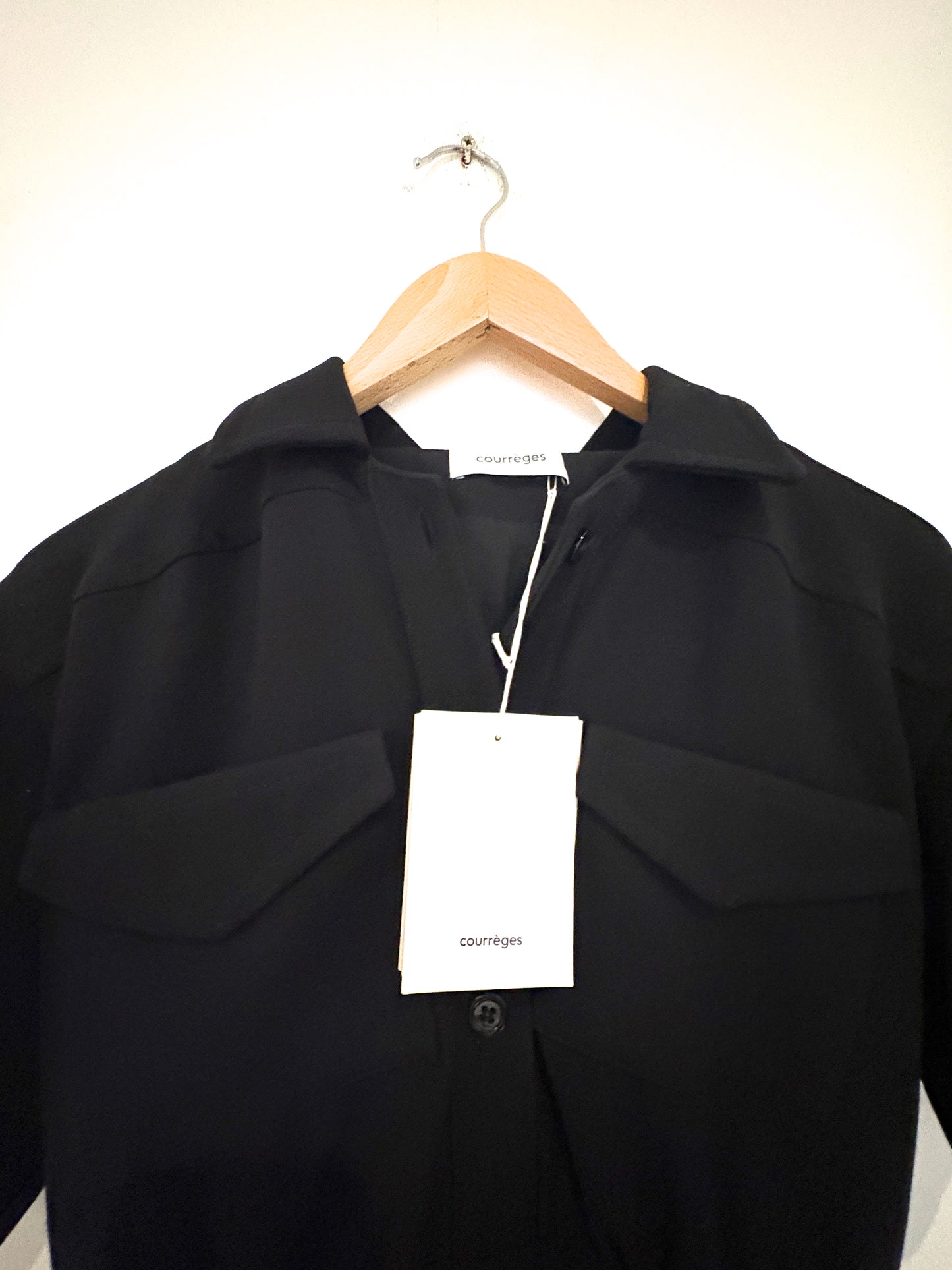 New with Tags Courrèges Black Basques Dress UK 8