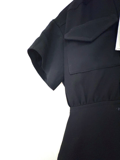 New with Tags Courrèges Black Basques Dress UK 8