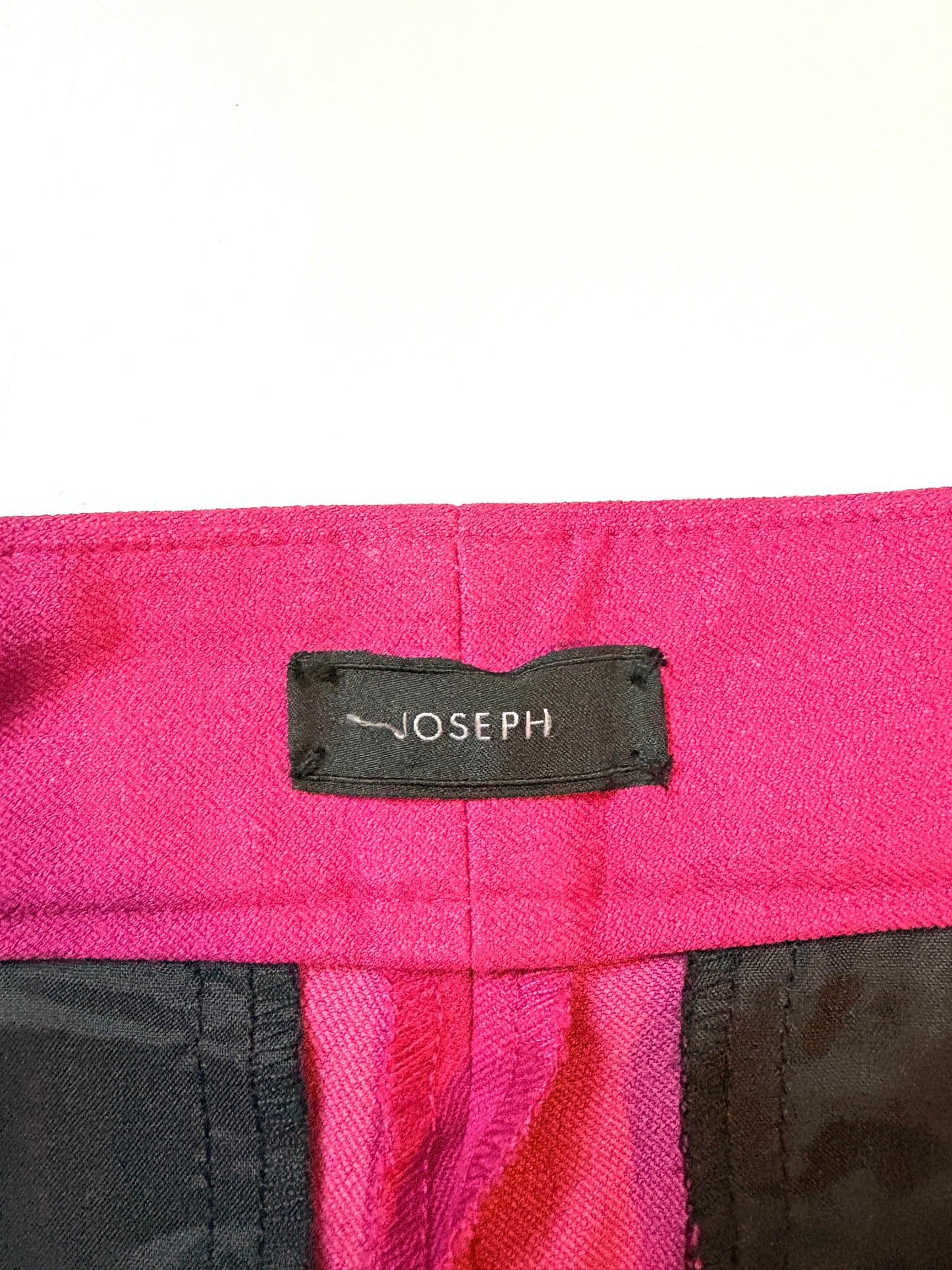 Joseph Eliston Gabardine Stretch Trousers Bright Pink UK 6