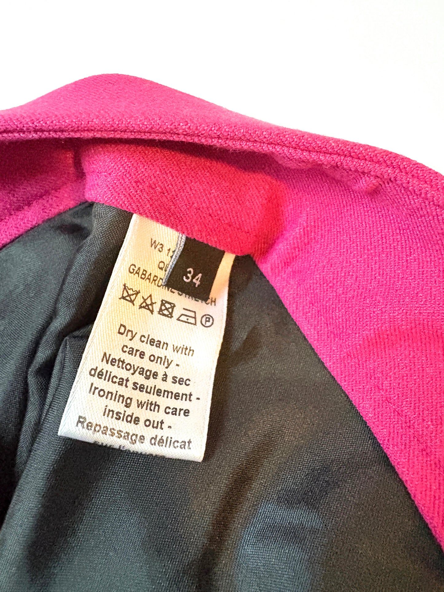 Joseph Eliston Gabardine Stretch Trousers Bright Pink UK 6