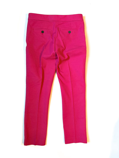 Joseph Eliston Gabardine Stretch Trousers Bright Pink UK 6