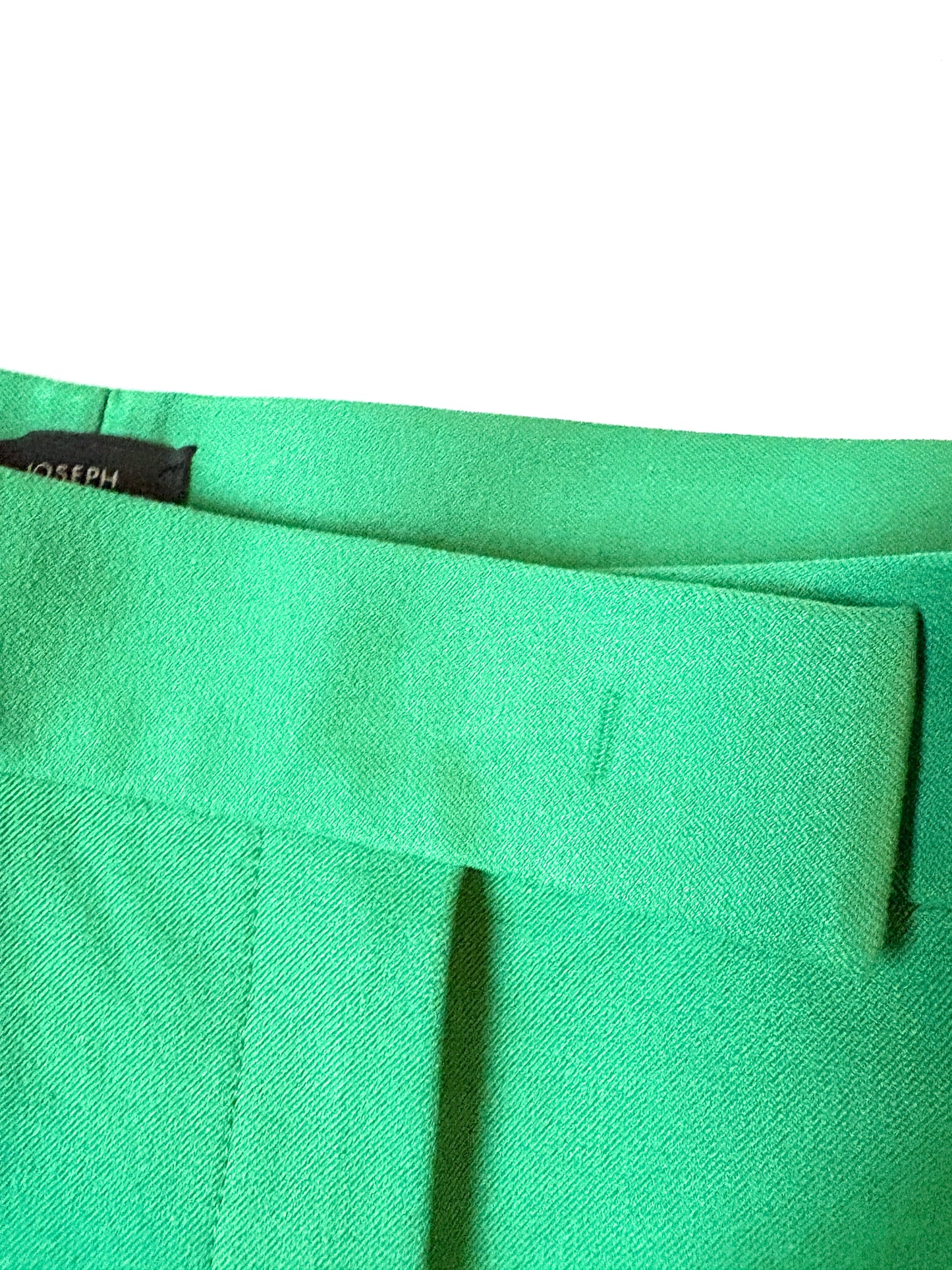 Joseph Eliston Gabardine Stretch Trousers Apple Green UK 6