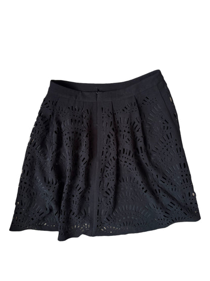 Reiss Karlotta Black A-Line Skirt UK 8