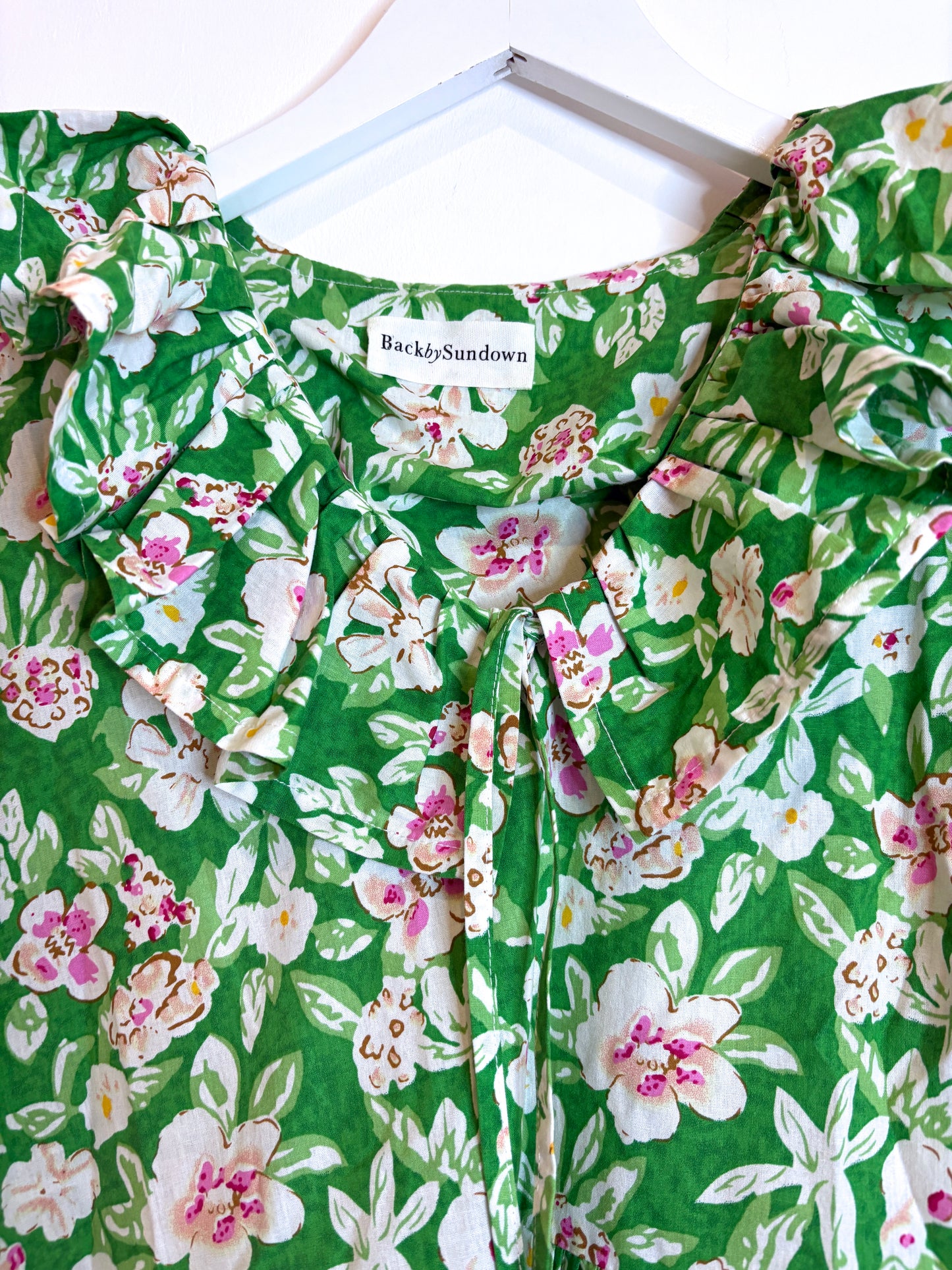 Back by Sundown Riley Floral Cotton Dress M/L