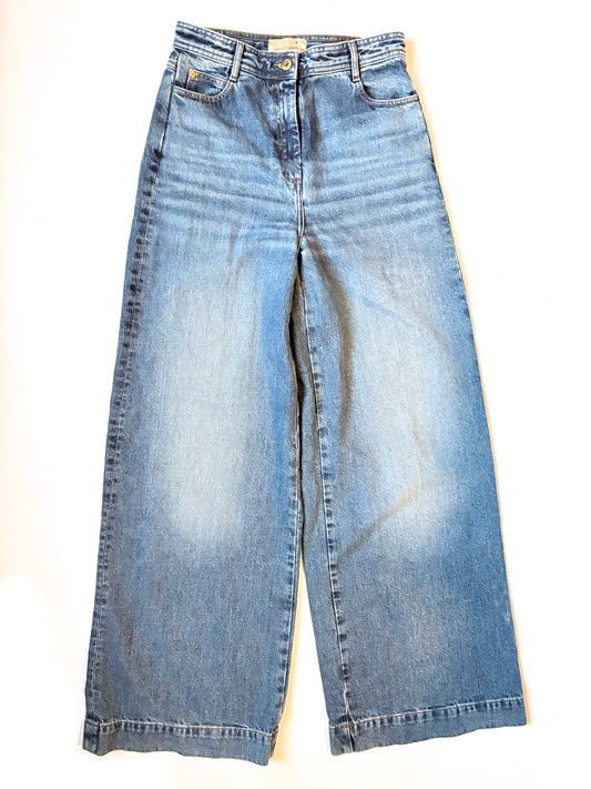 Sessun Blue Captain Denim Wide Leg Jeans 