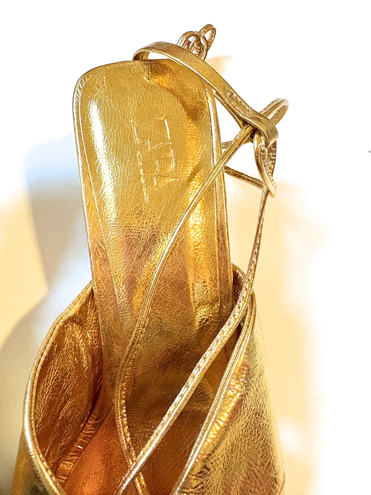 New with Tags Zara Gold Mules UK 7