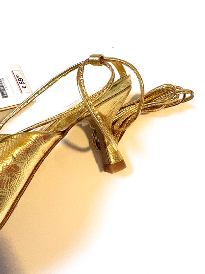 New with Tags Zara Gold Mules UK 7