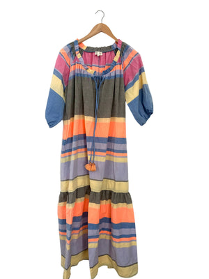 Nema Marise Multicoloured Cotton Stripe Maxi Dress M