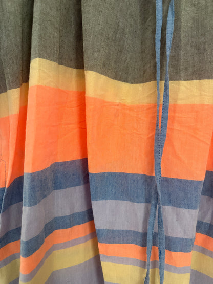 Nema Marise Multicoloured Cotton Stripe Maxi Dress M