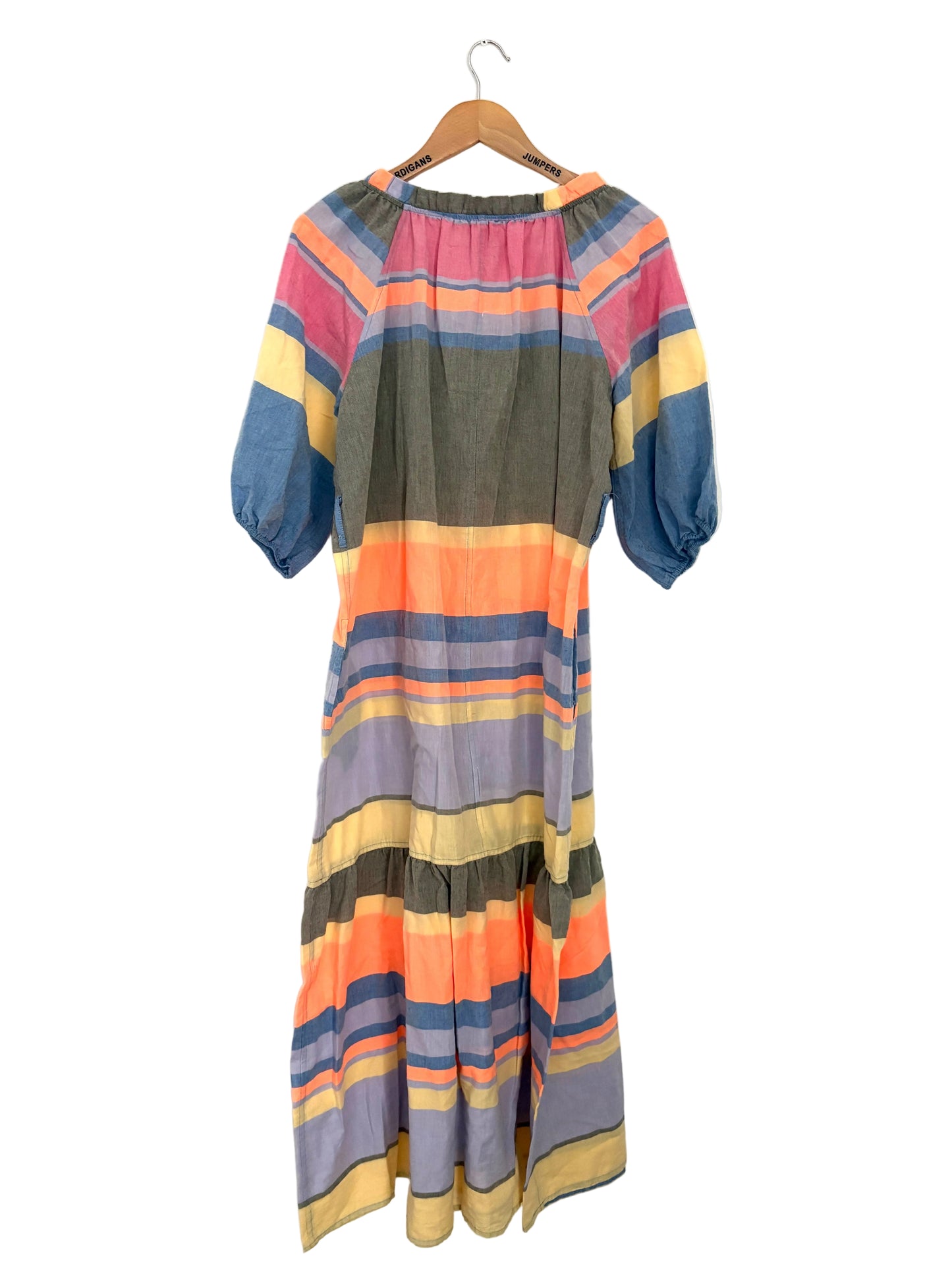 Nema Marise Multicoloured Cotton Stripe Maxi Dress M