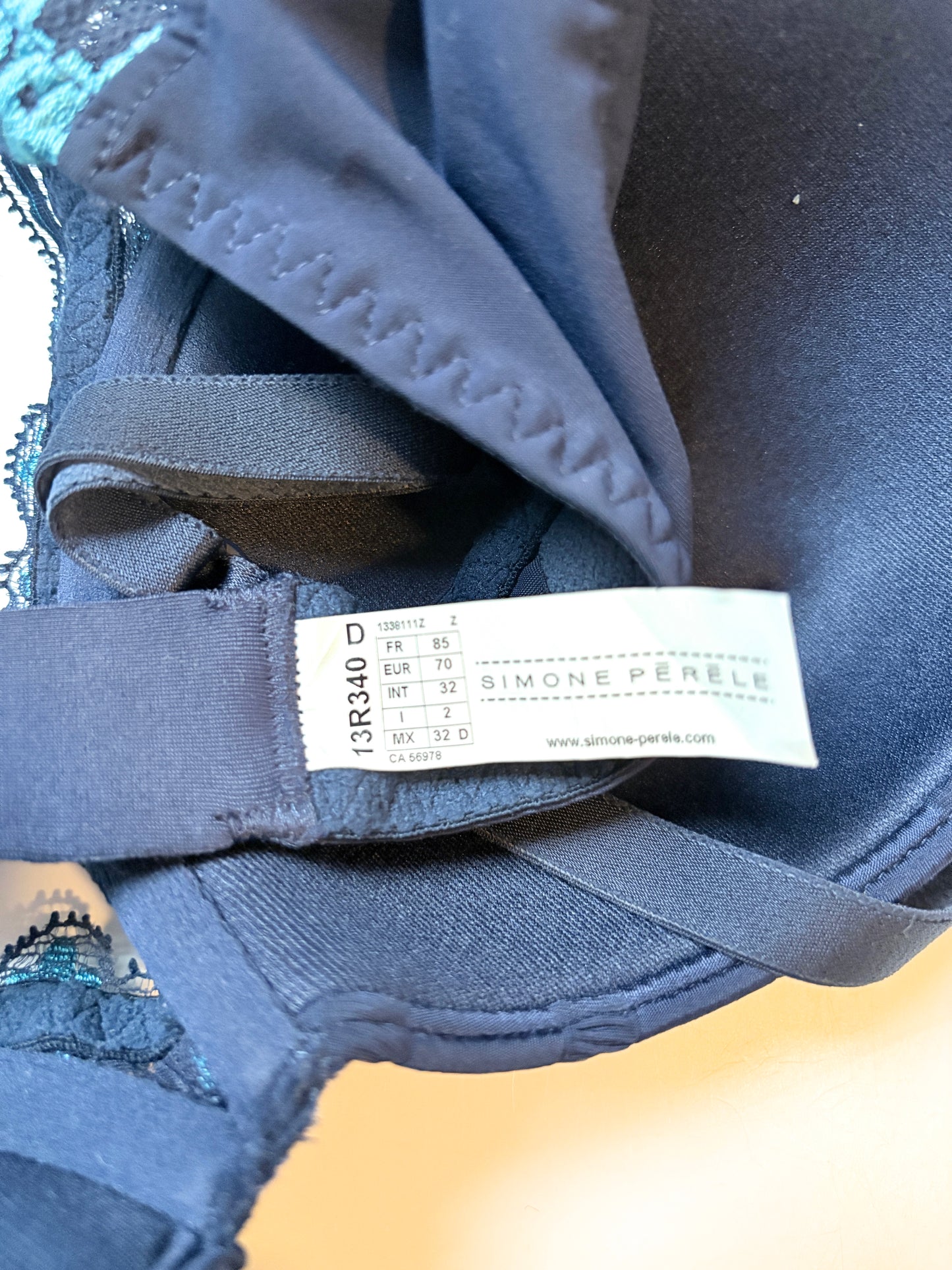 Simone Pérèle Navy Bra 32D