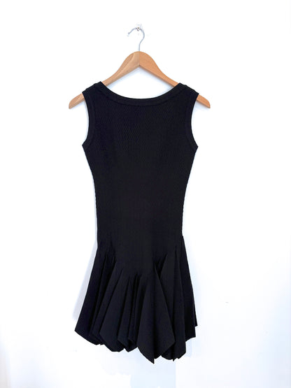 Alaia Paris Black Textured Dress UK 10