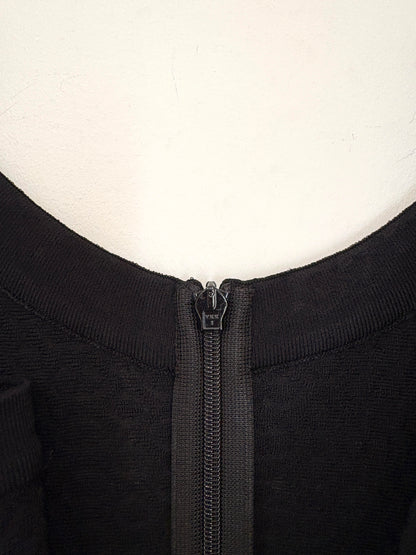 Alaia Paris Black Textured Dress UK 10