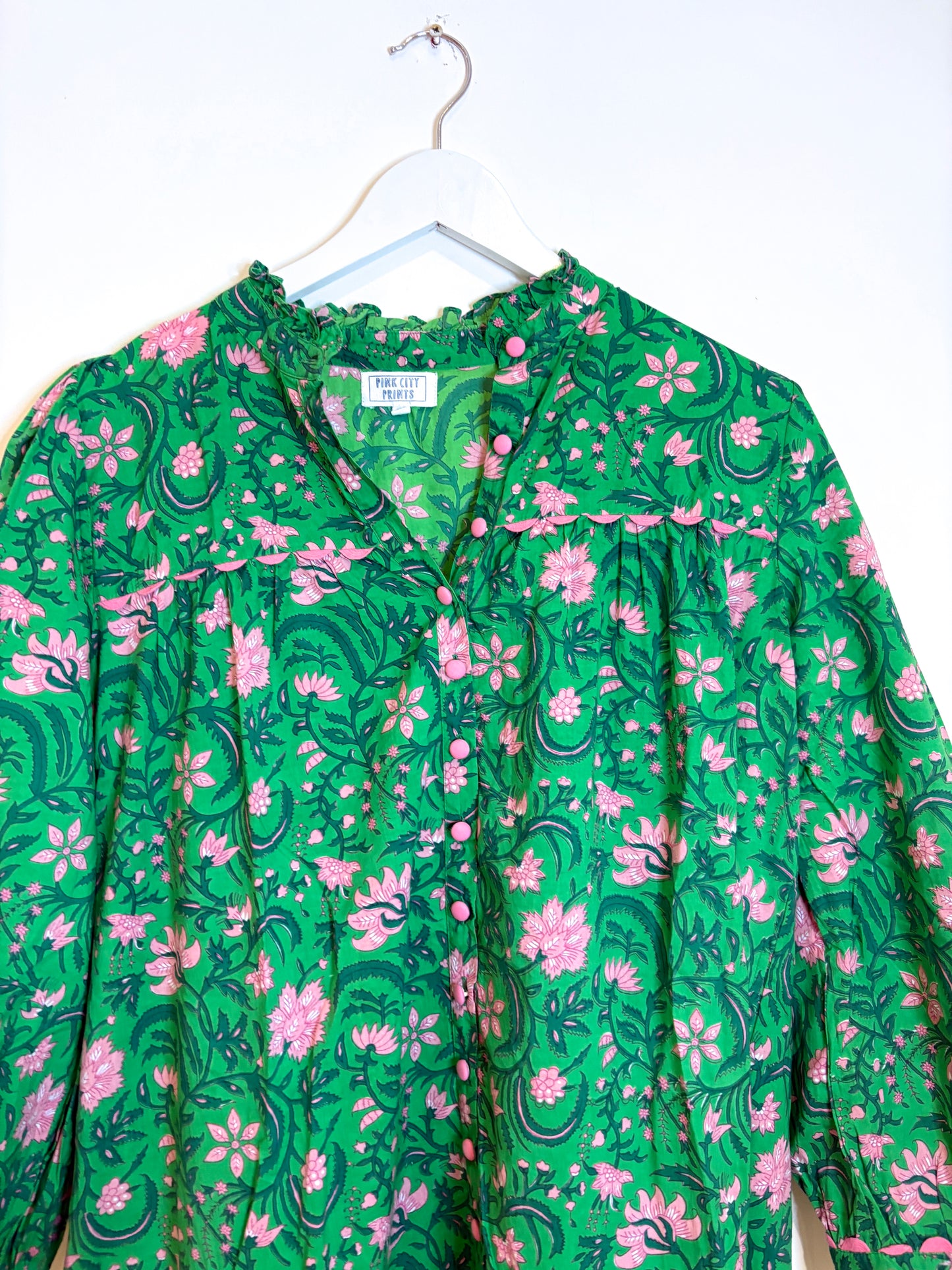 Pink City Prints Forest Rose Margot Dress M