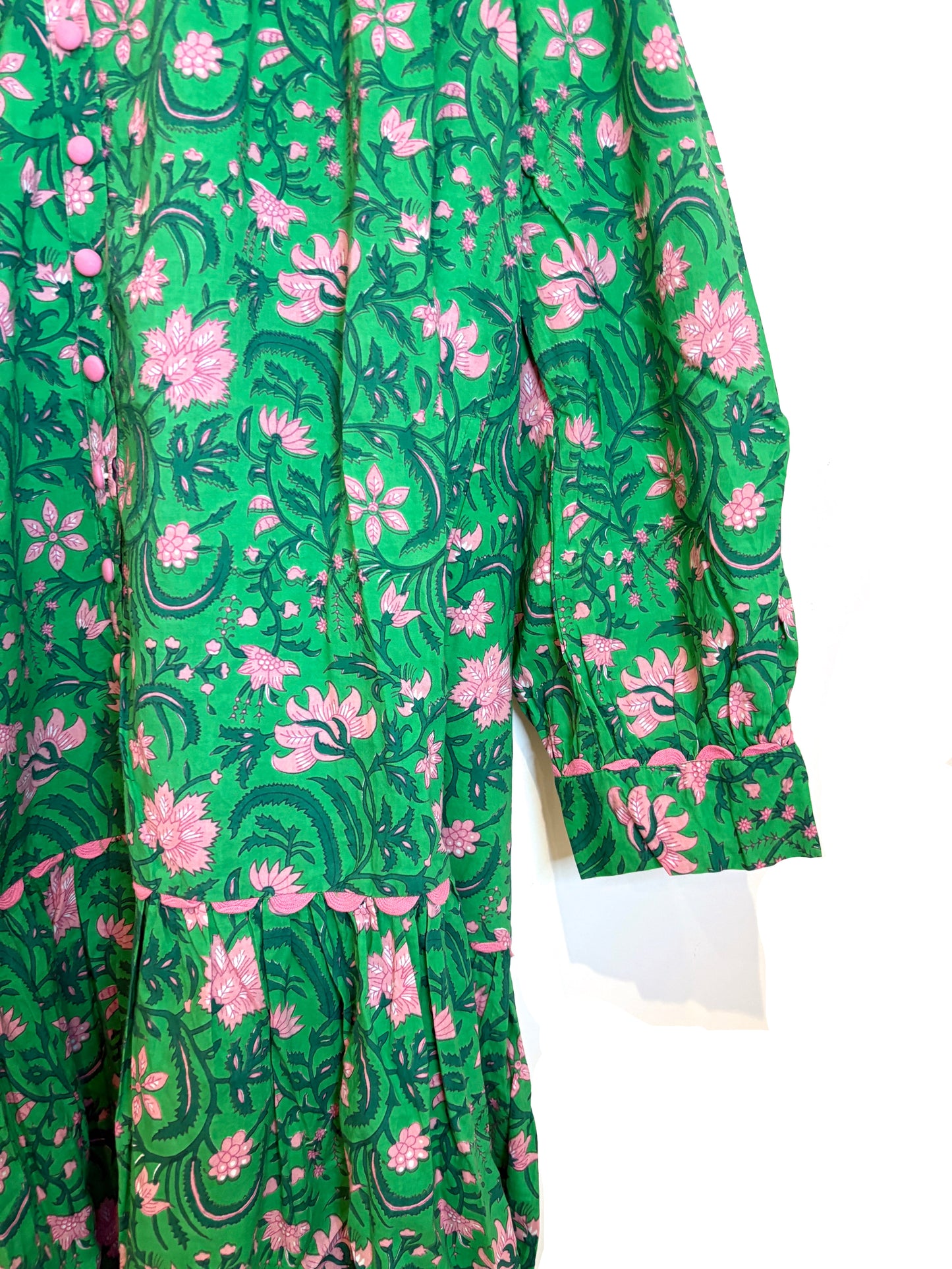 Pink City Prints Forest Rose Margot Dress M