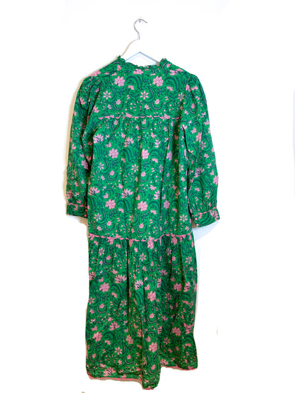 Pink City Prints Forest Rose Margot Dress M