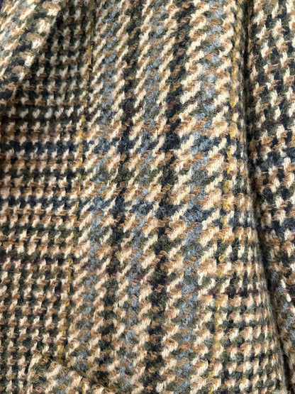 Sézane Brown Wool Houndstooth Coat UK 8