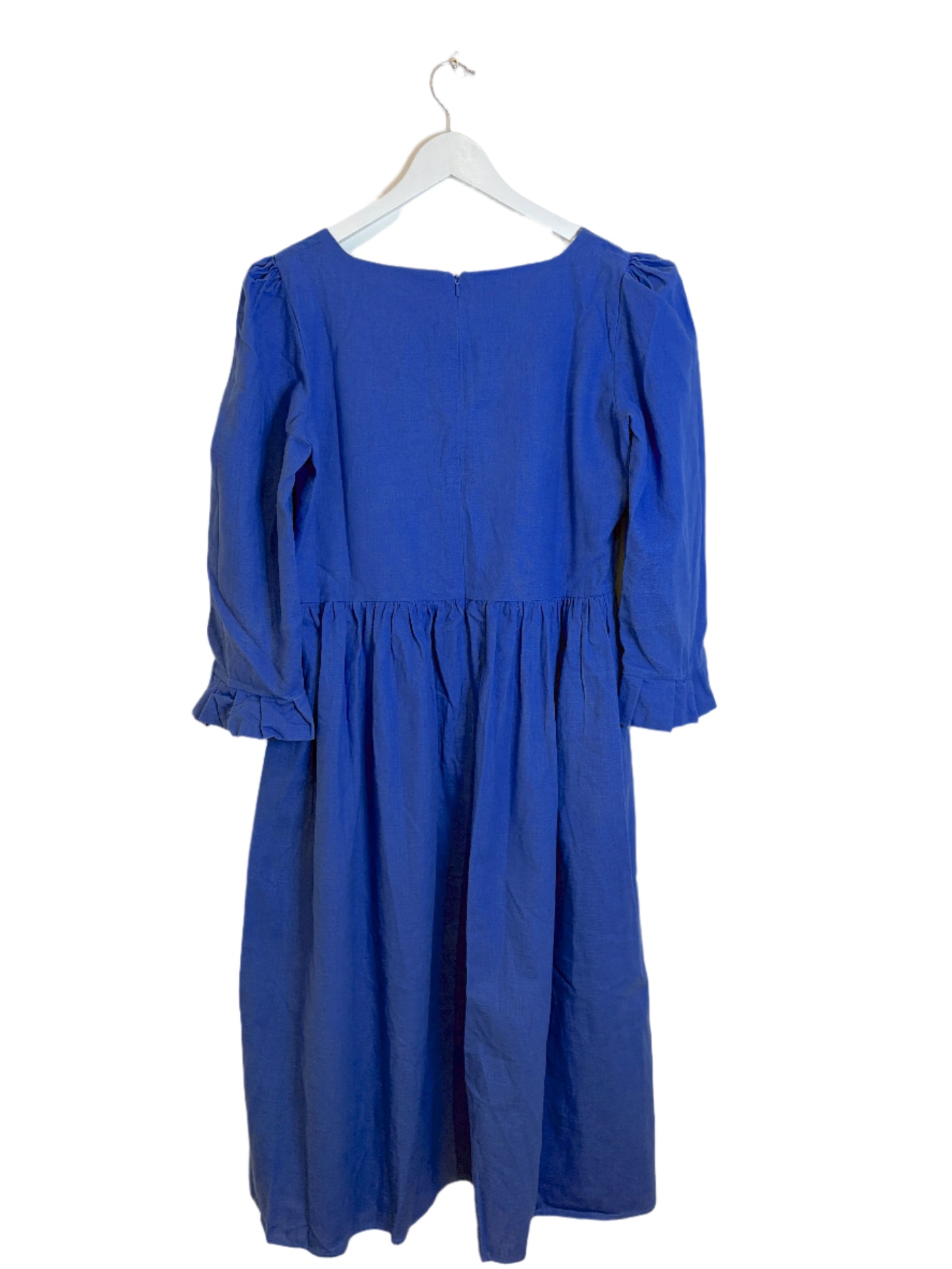 Coco Conran Blue Linen Dress L