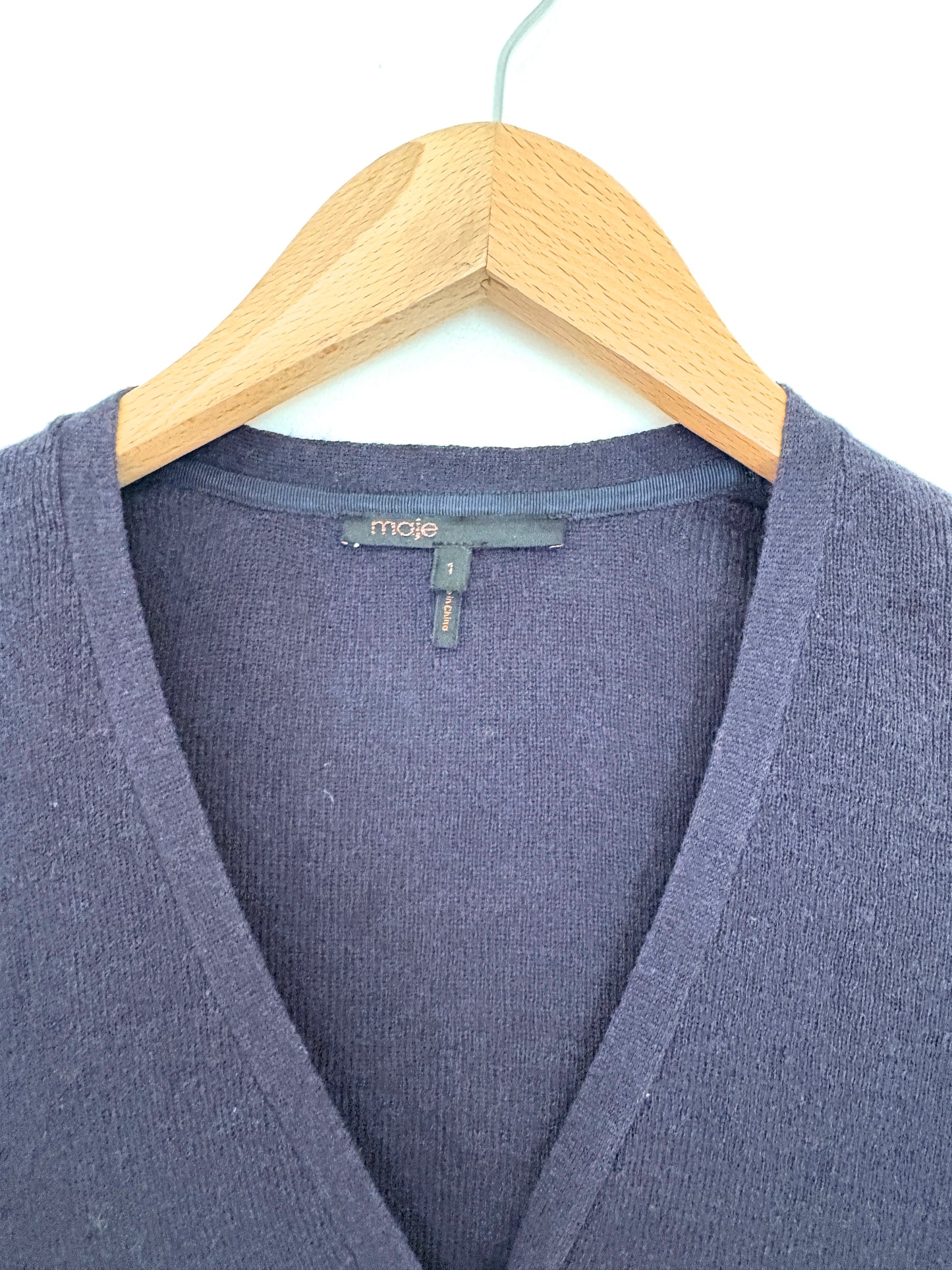 Maje Navy Cardigan S
