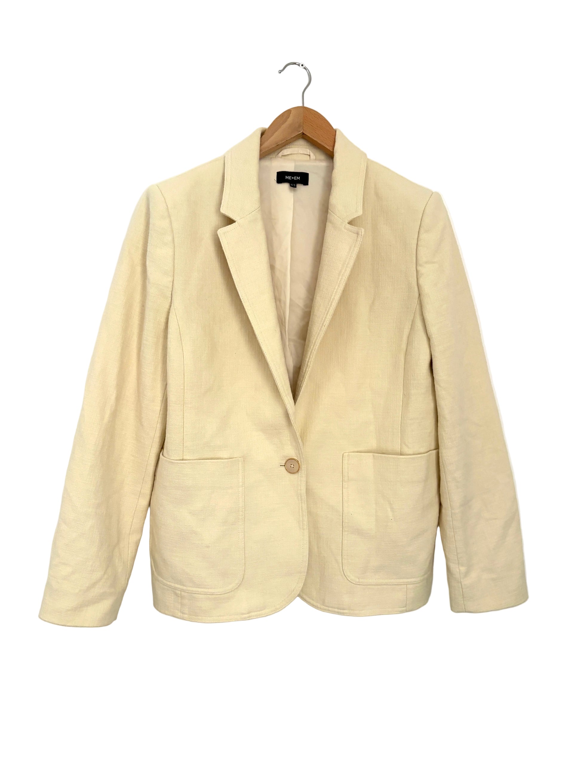 Me+Em Yellow Cotton blazer