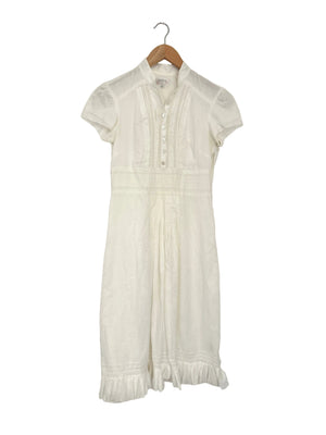 Ghost Cotton Lace White Dress XS