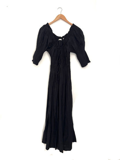 DÔEN
Ischia shirred organic cotton-voile midi dress