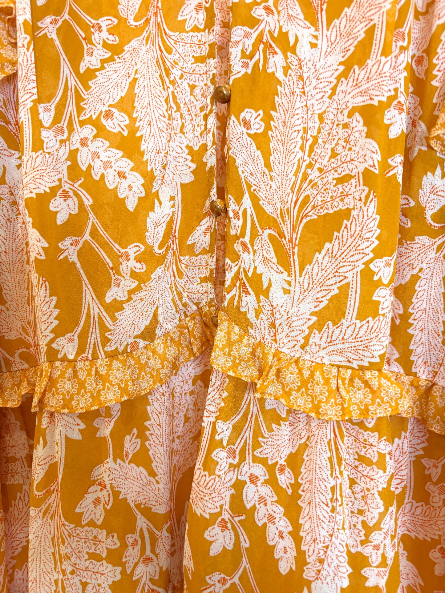 Anthropologie Long Paisley Blouse XS