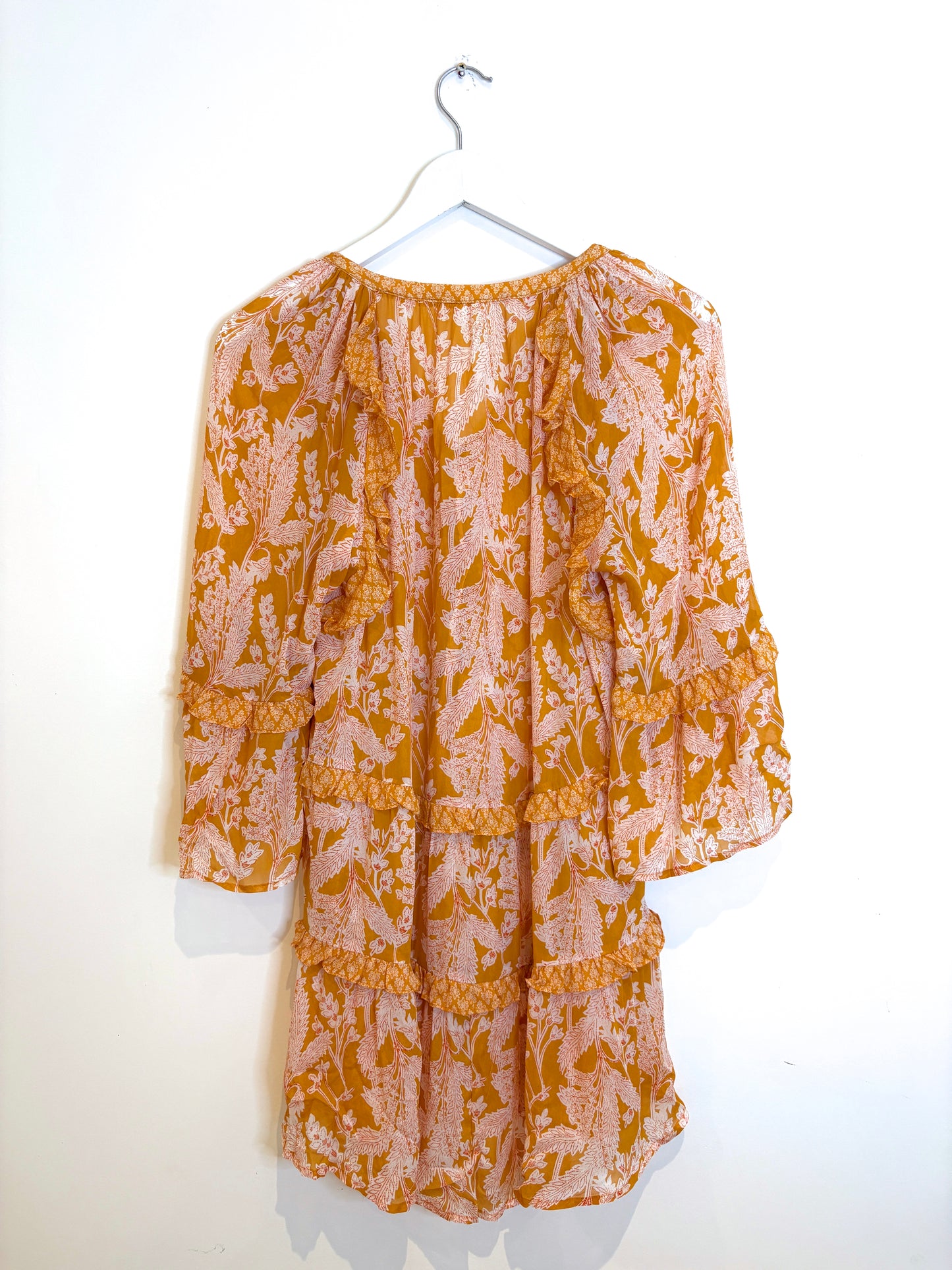 Anthropologie Long Paisley Blouse XS