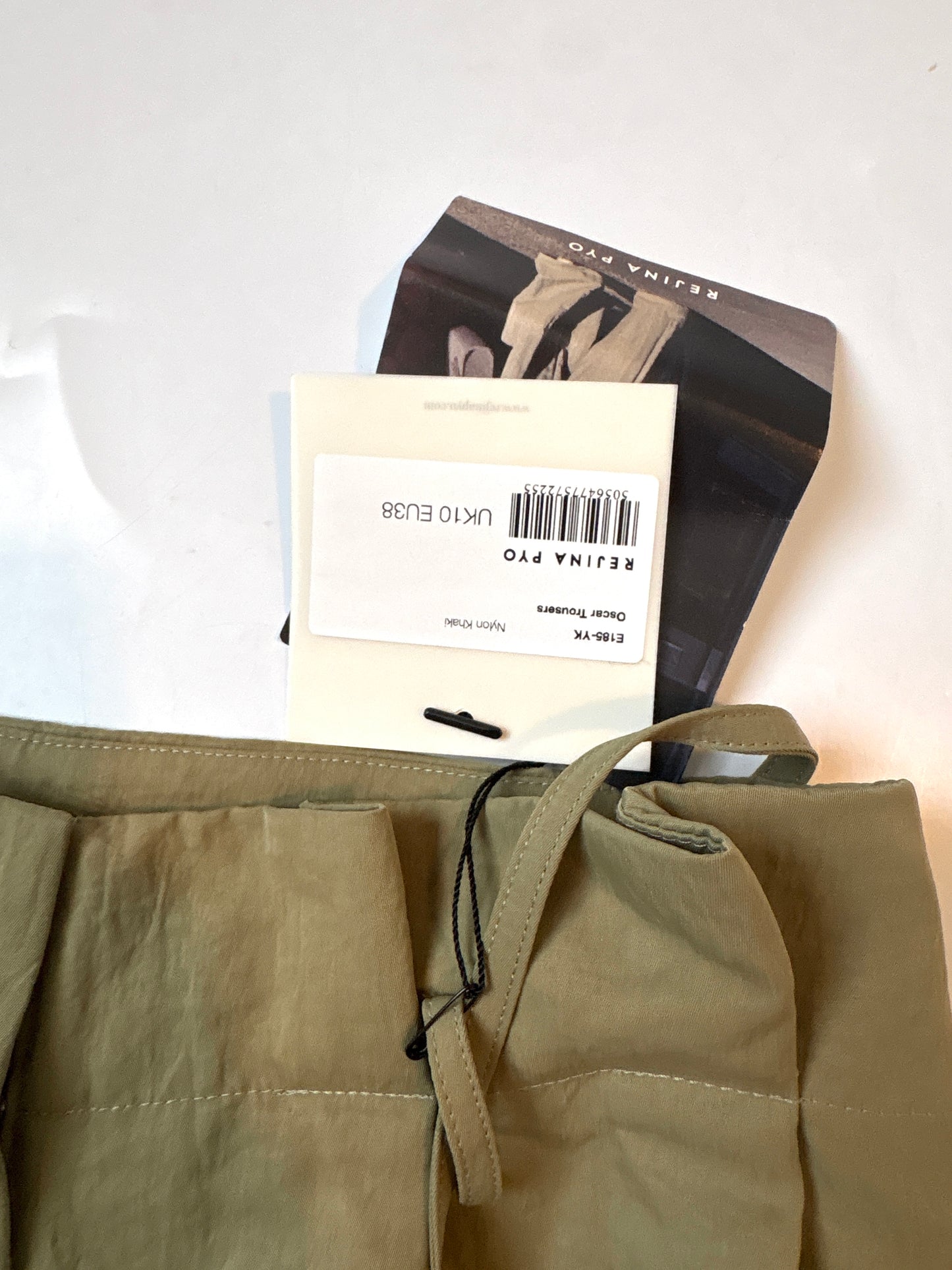 New With Tags Rejina Pyo Wide Leg Khaki Trousers UK 10