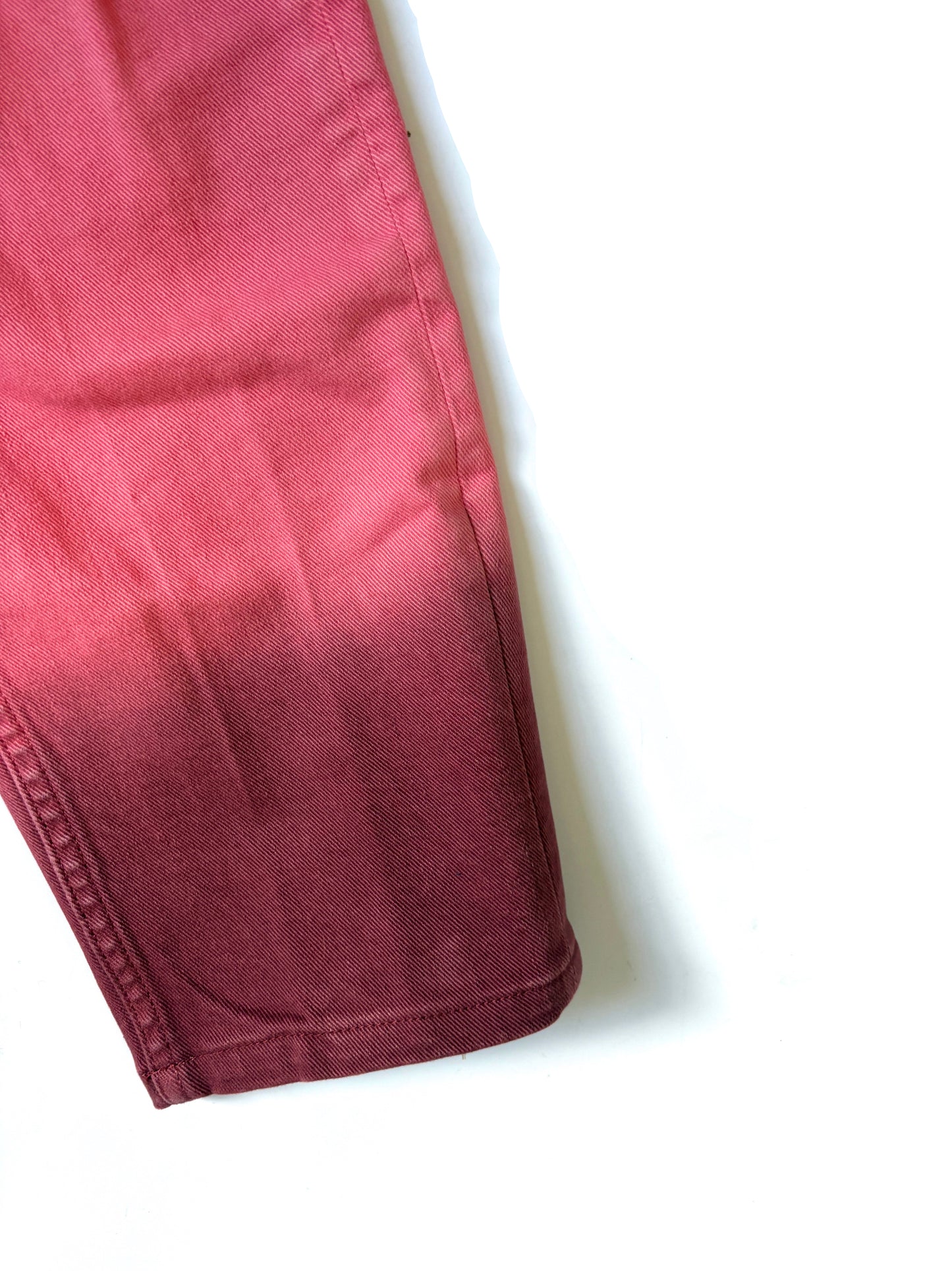 Alexander Mcqueen Red Cropped Jeans UK 10