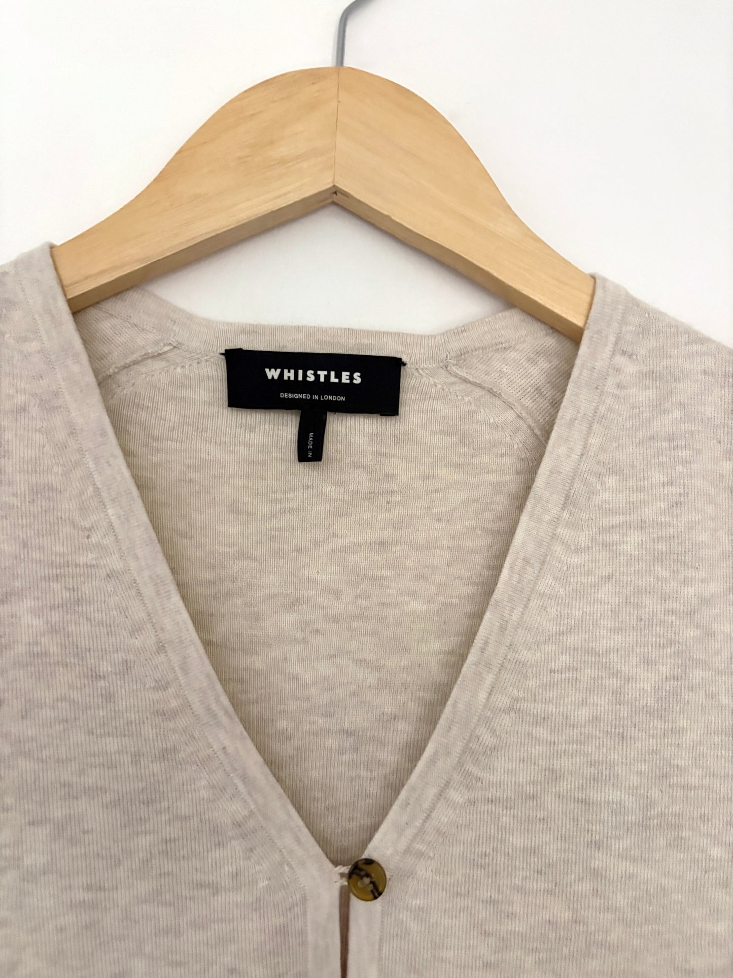 Whistles Oatmeal Sleeveless Tank S