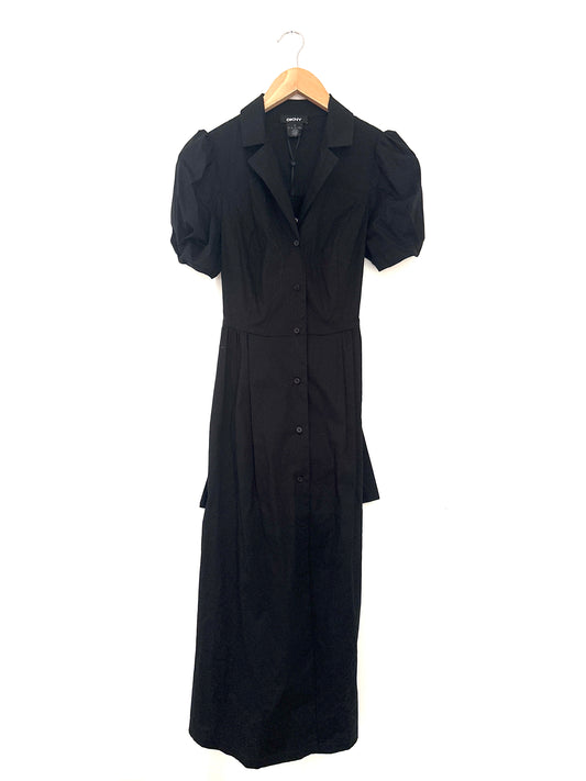 DKNY Black Cotton Dress