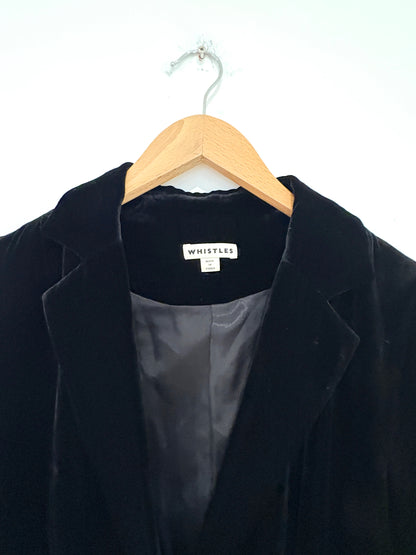Whistles Velvet Tassle Jacket UK 10