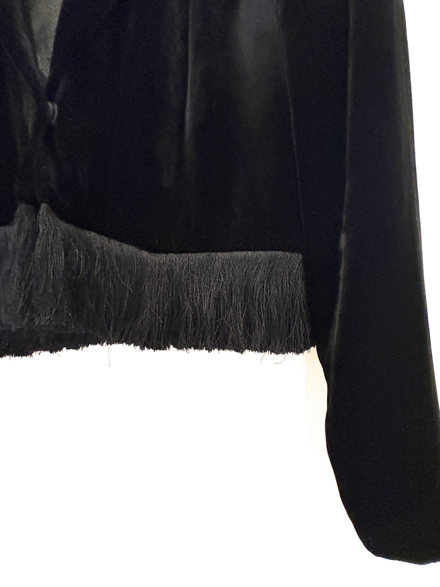 Whistles Velvet Tassle Jacket UK 10