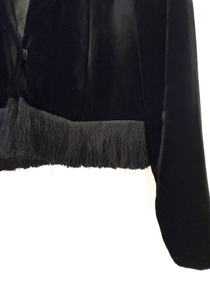 Whistles Velvet Tassle Jacket UK 10