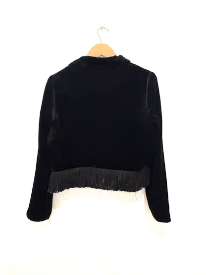 Whistles Velvet Tassle Jacket UK 10