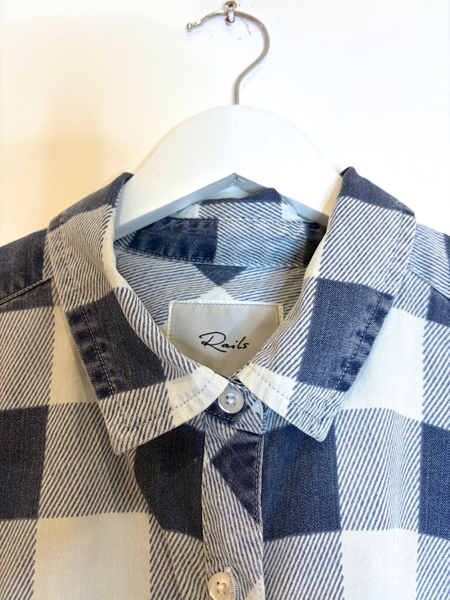 Rails Cropped Plaid Shirt M