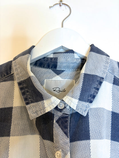Rails Cropped Plaid Shirt M