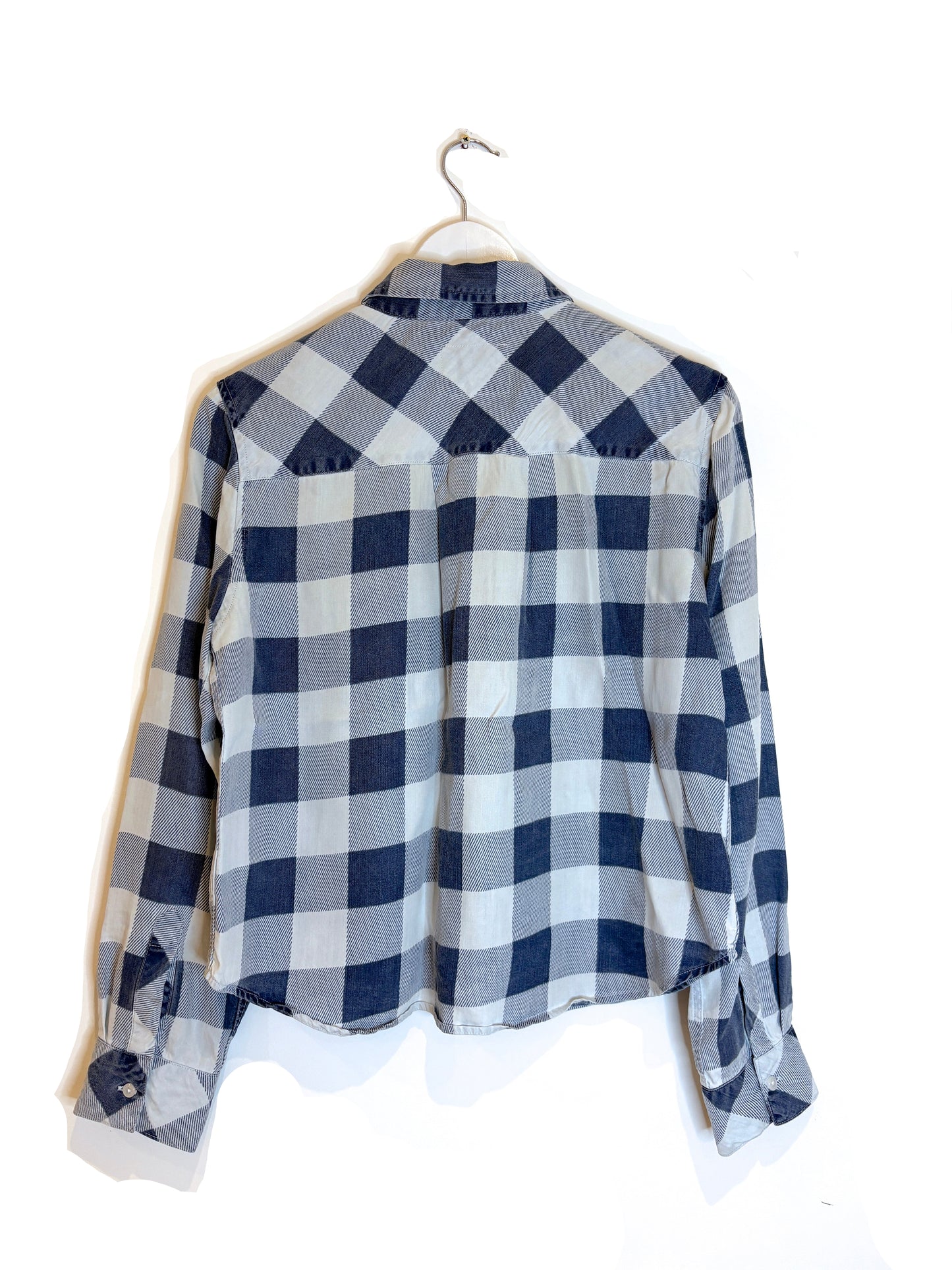 Rails Cropped Plaid Shirt M