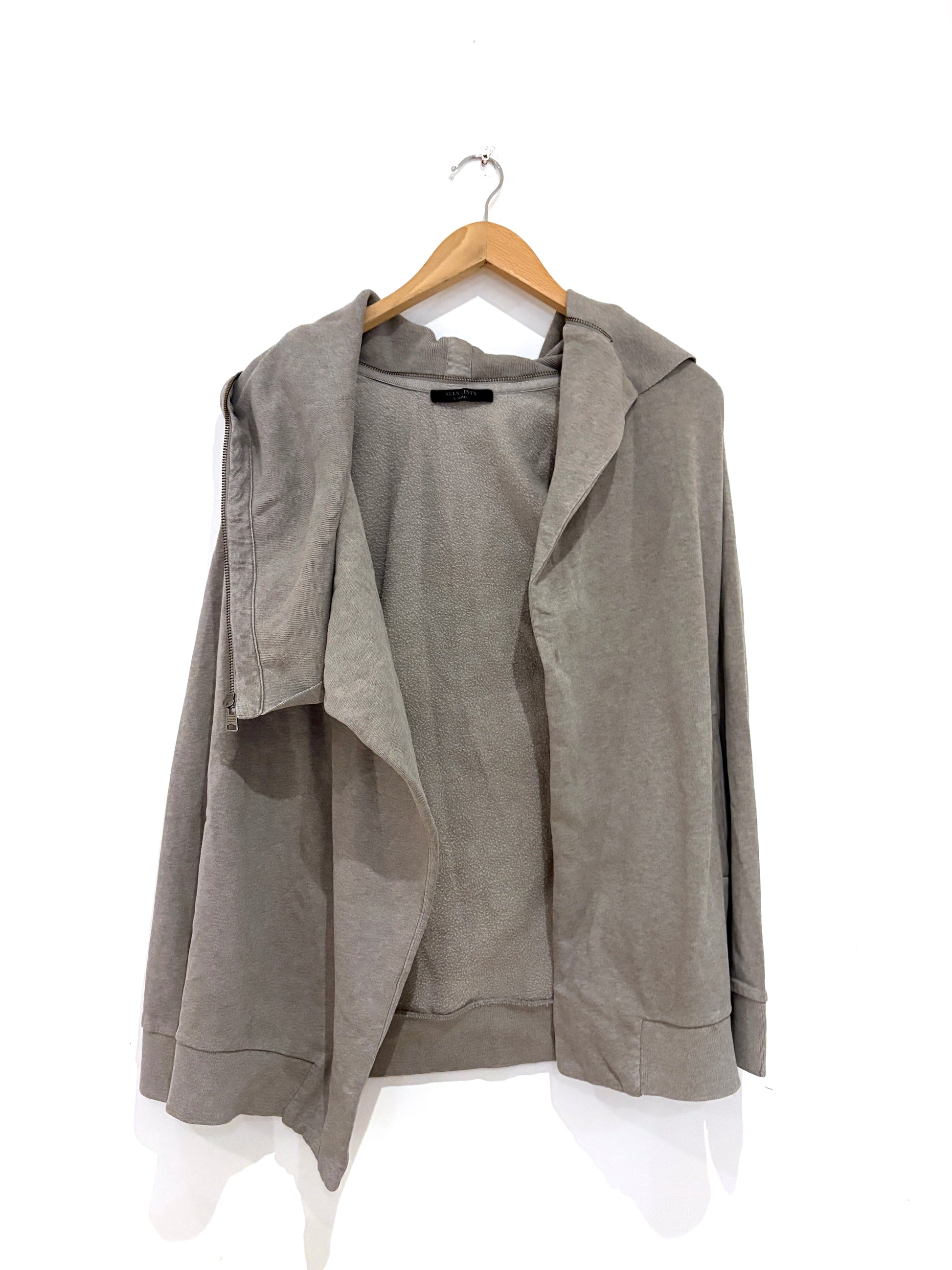 All Saints Jersey Zip Cardigan 