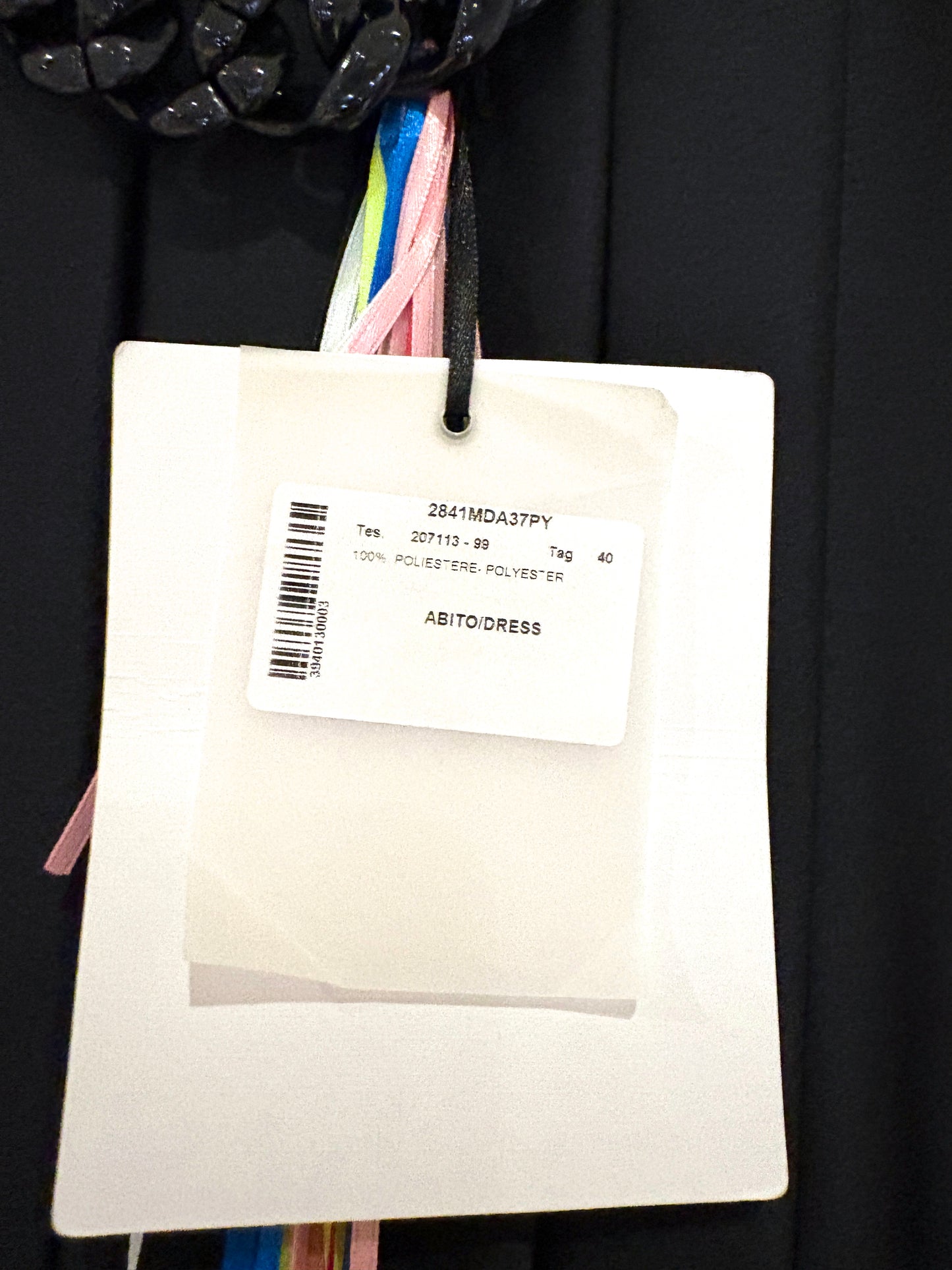 New With Tags MSGM Contrast Stripe Pleated Dress UK 8