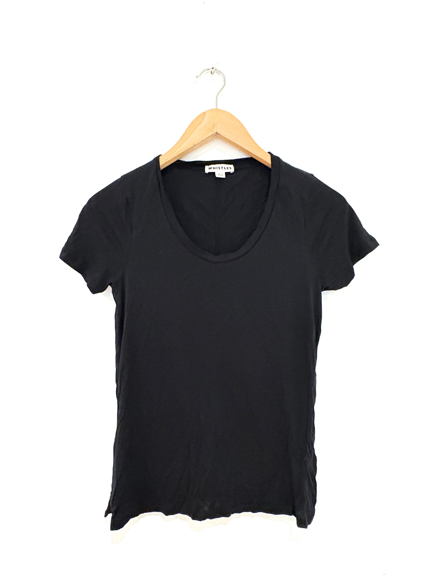 Whistles Black Tee S