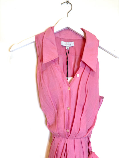 New With Tags Reiss Carlotta Button Down Dress UK 4